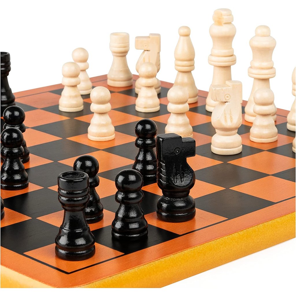 SPINMASTER WOOD CHESS SET