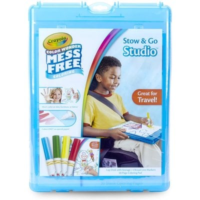 Crayola 04-6814 Create & Carry 2 in 1 Lap Desk and Carry Case 75 Piece Set  for Ages 5+ - Dutch Goat