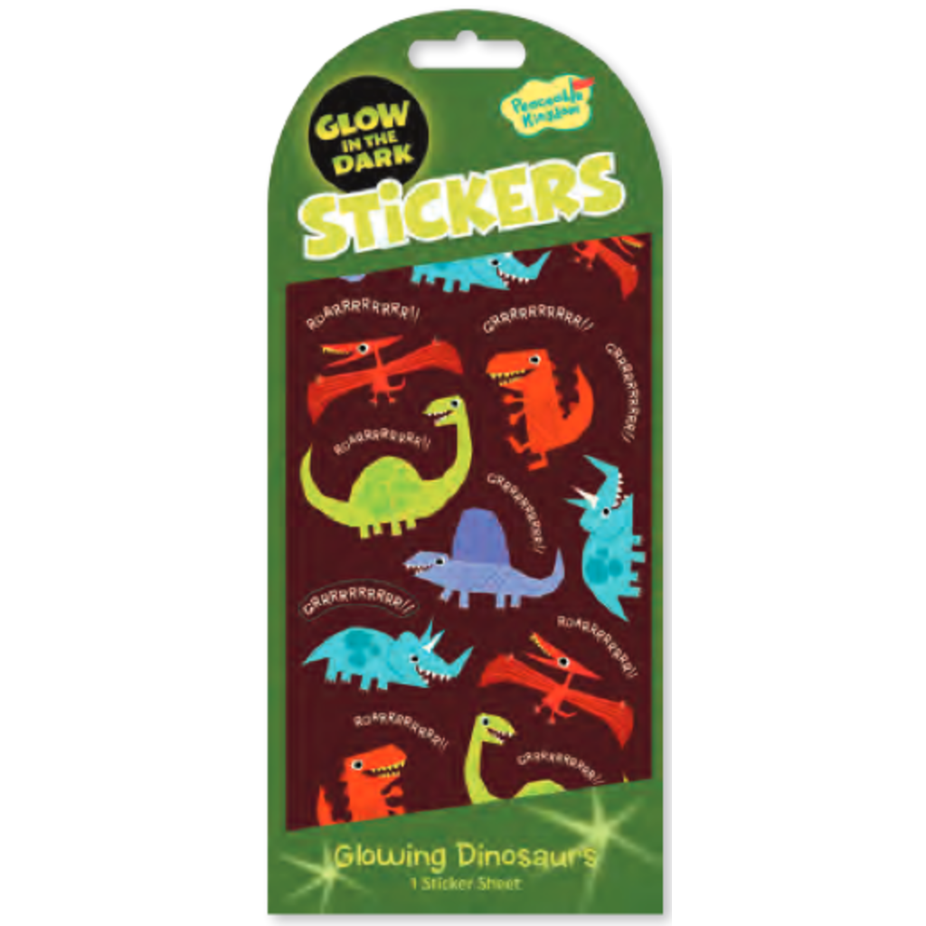 PEACEABLE KINGDOM GLOW IN THE DARK STICKERS