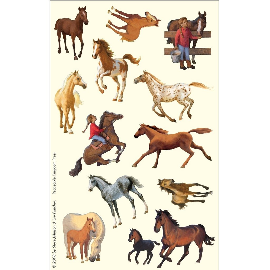 PEACEABLE KINGDOM HORSE STICKERS