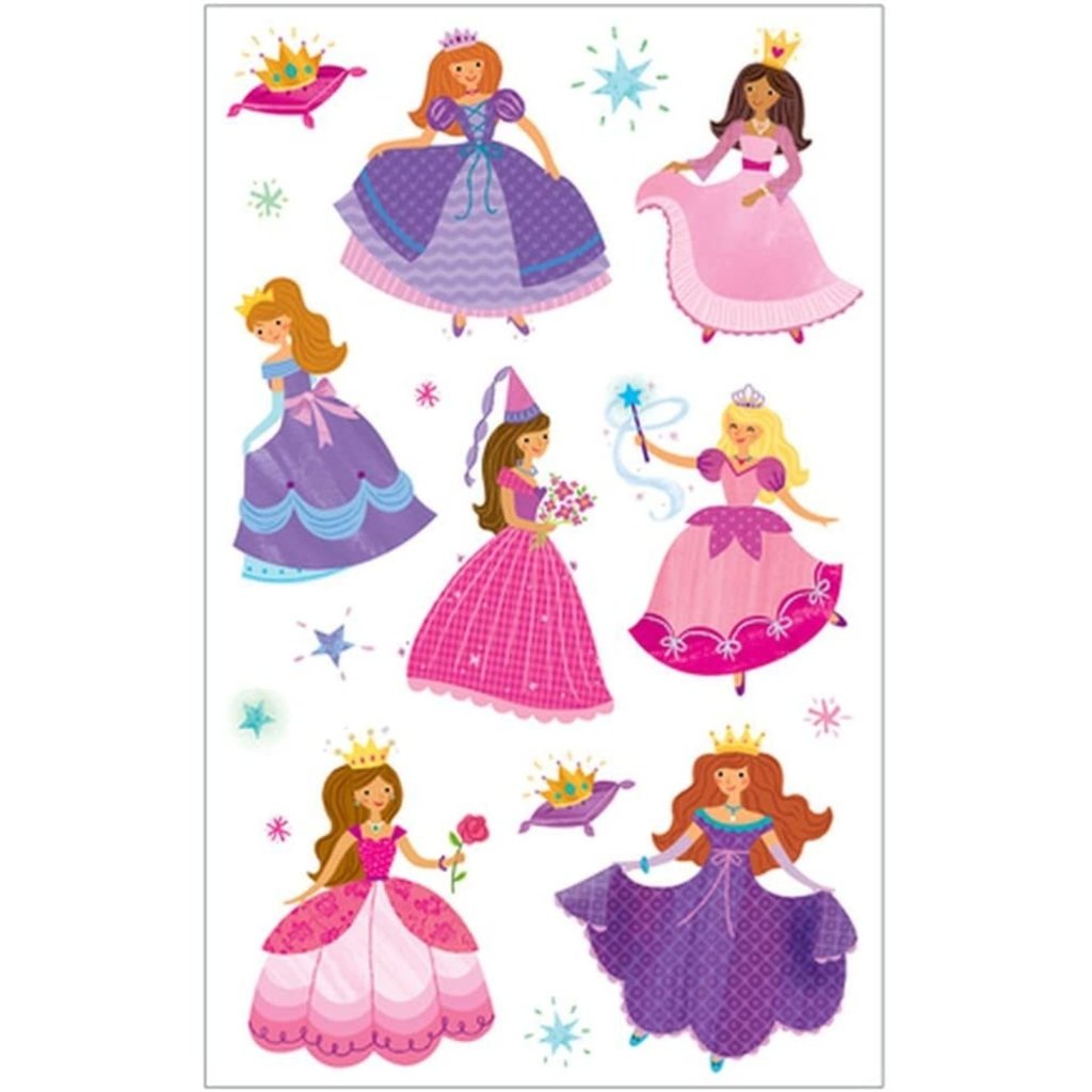 PEACEABLE KINGDOM SPARKLY PRINCESS GLITTER STICKERS