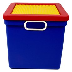 ROMANOFF CUBE BIN WITH LEGO LID