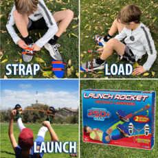 FUNWARES LAUNCH ROCKET CATAPULT LAUNCHER