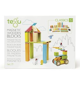 TEGU MAGNETIC WOOD BLOCKS 42 PIECE SET