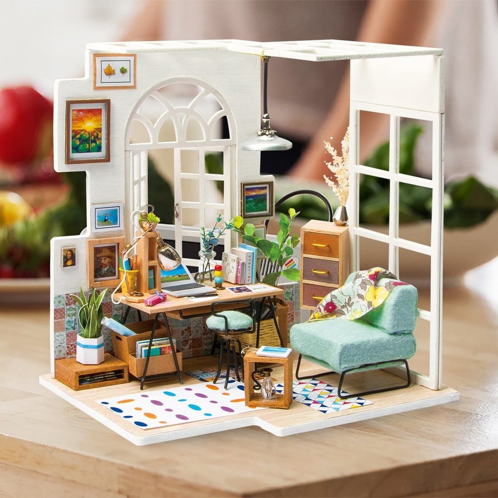 DIY Miniature Dollhouse Kit Honey Ice Cream Shop – Hands Craft, dollhouse  diy 