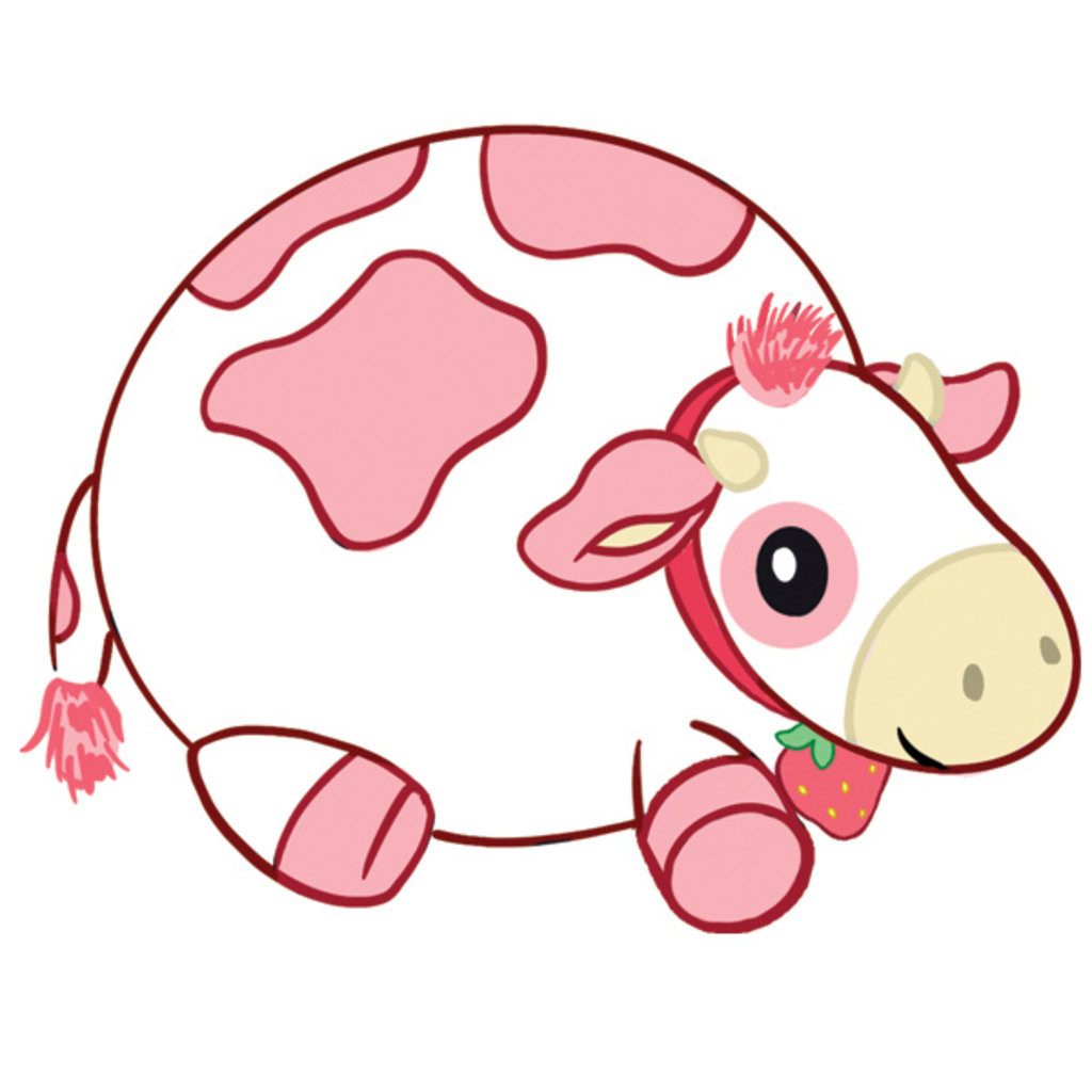 strawberry cow squishable