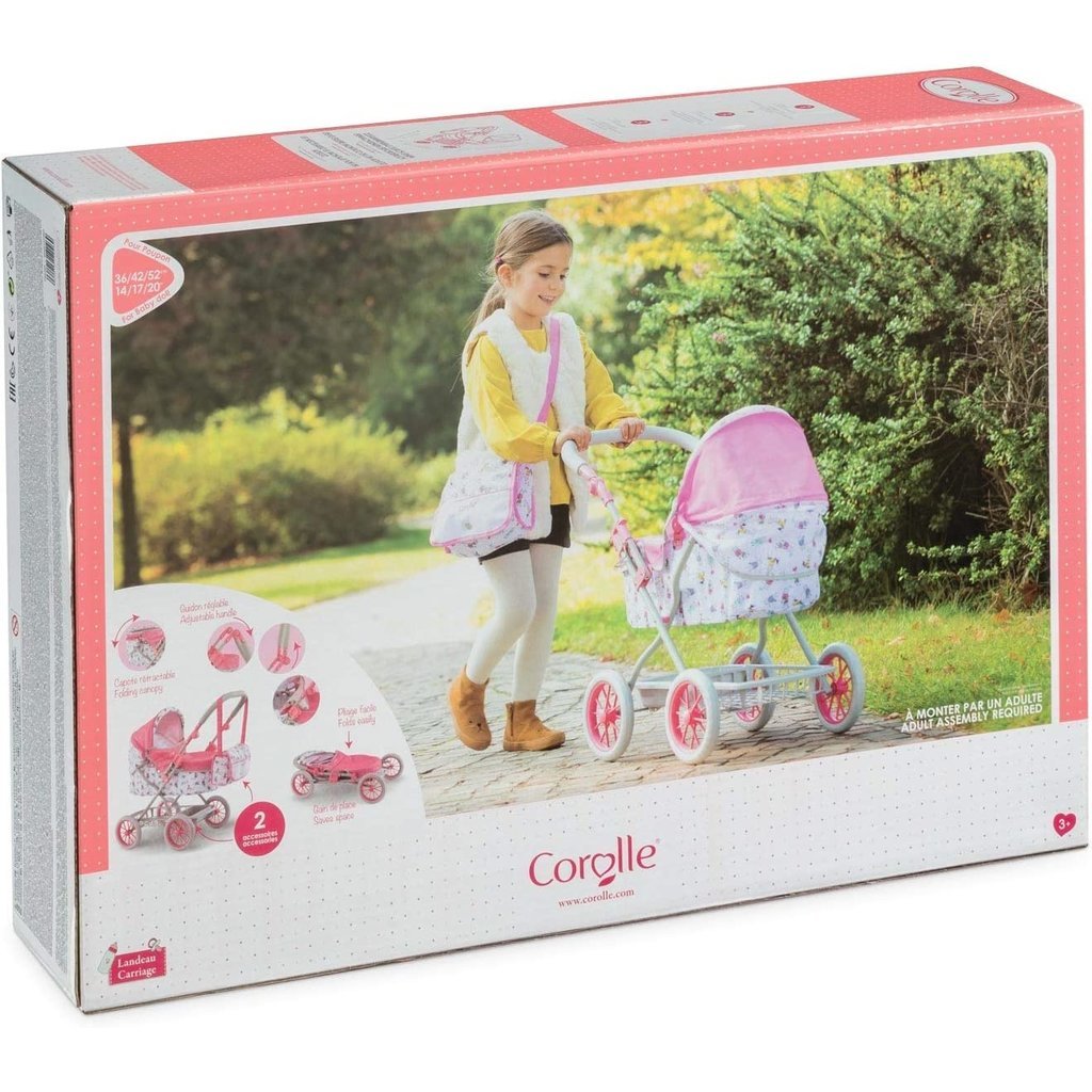 COROLLE COROLLE DOLL CARRIAGE & DIAPER BAG