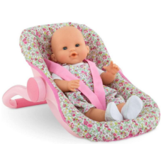 COROLLE FLORAL BABY DOLL CAR SEAT