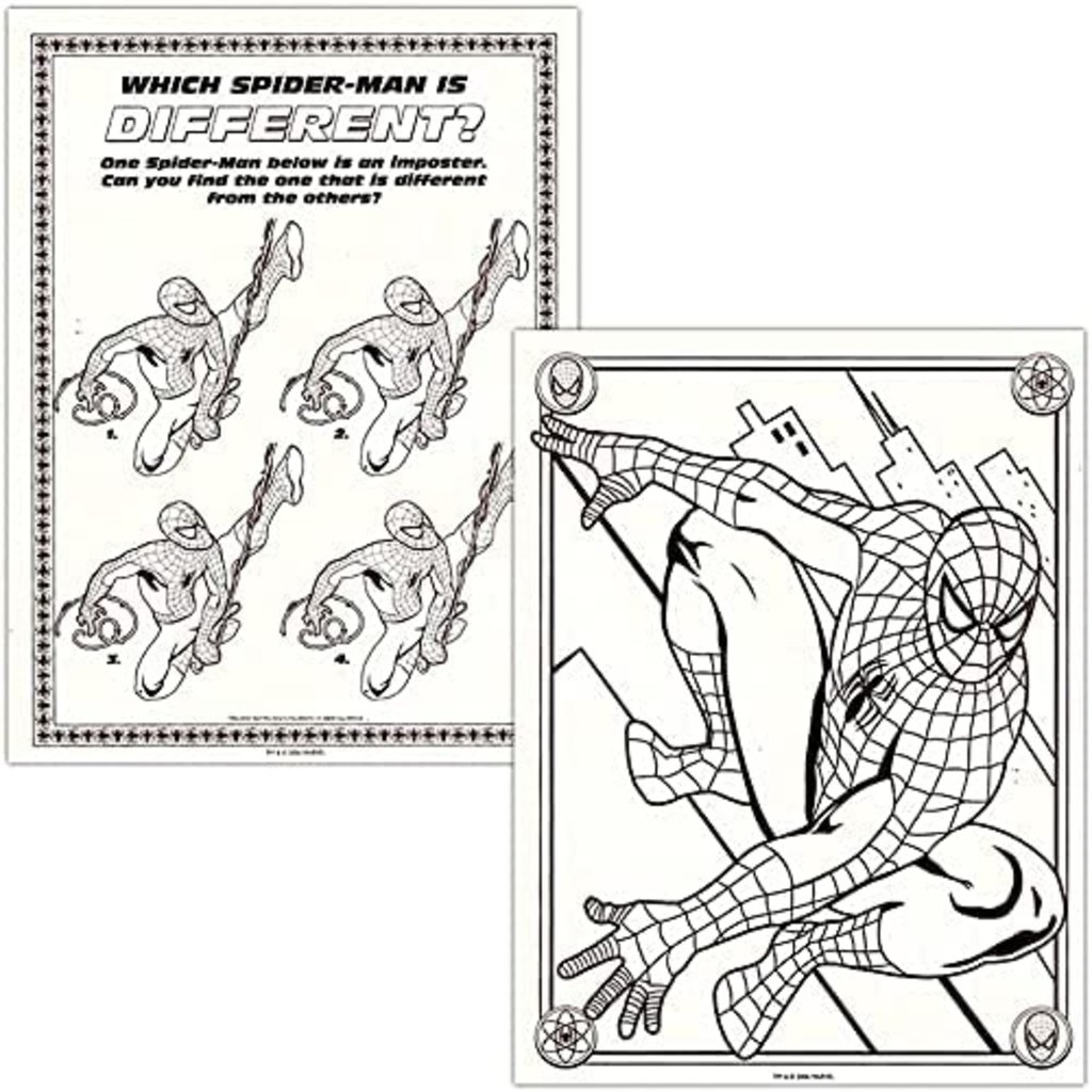 HERO INSPIRED COLORING BOOKS SPIDER-MAN - THE TOY STORE