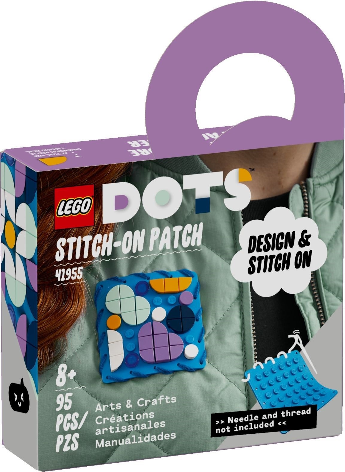  LEGO DOTS Stitch-on Patch 41955 DIY Craft Decoration Building  Toy Set for Girls, Boys, and Kids Ages 8+; Customizable Fashion Kit for  Arts-and-Crafts Fans (95 Pieces) : Toys & Games