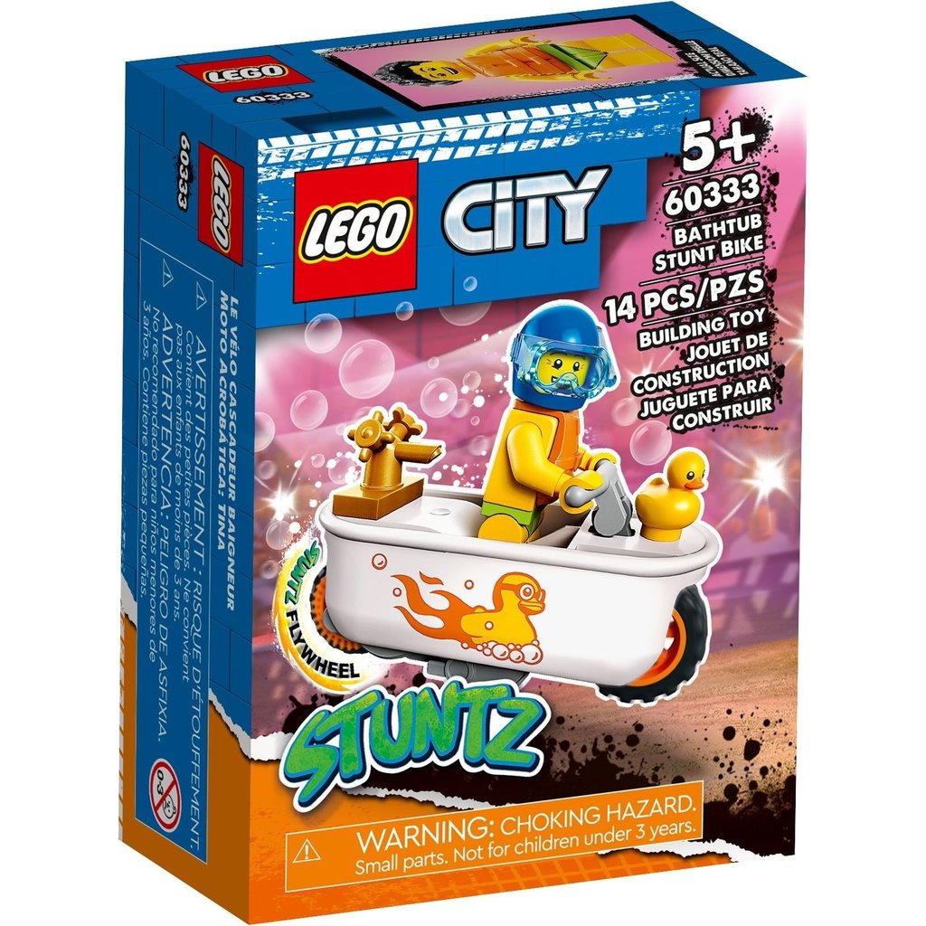 LEGO BATHTUB STUNT BIKE