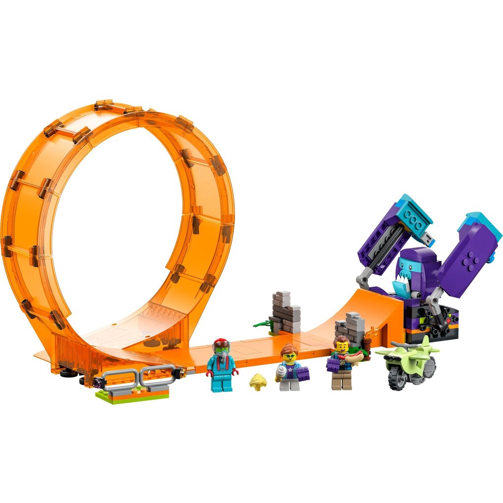 LEGO SMASHING CHIMPANZEE STUNT LOOP**