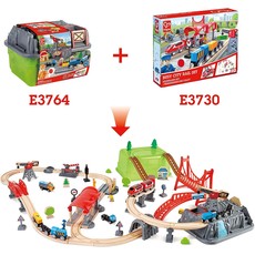 HAPE RAILWAY BUCKET BUILDER SET