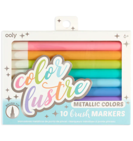 OOLY COLOR LUSTRE METALLIC COLORS BRUSH MARKERS