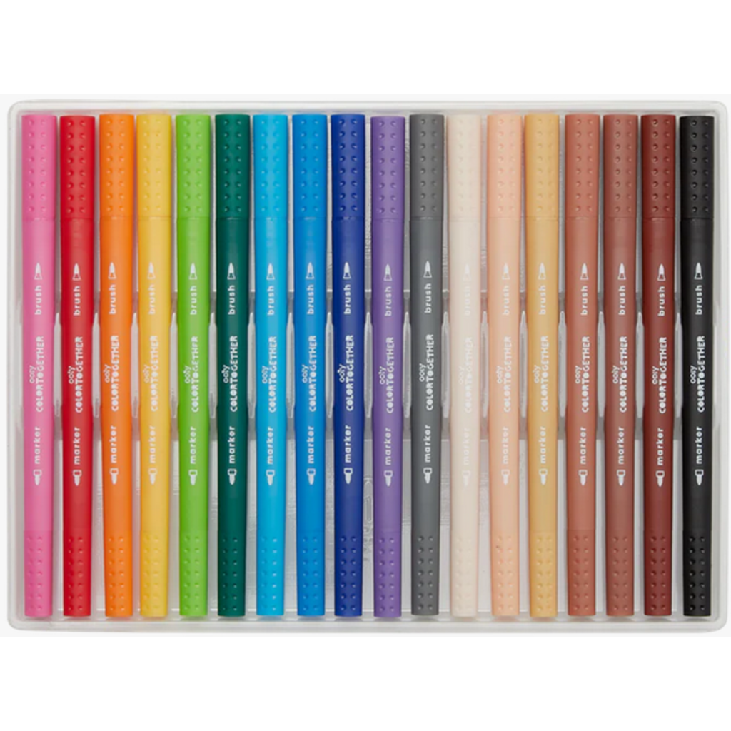 OOLY COLOR TOGETHER BRUSH & FINE TIPPED MARKERS
