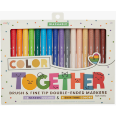 OOLY COLOR TOGETHER BRUSH & FINE TIPPED MARKERS