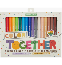 OOLY COLOR TOGETHER BRUSH & FINE TIPPED MARKERS