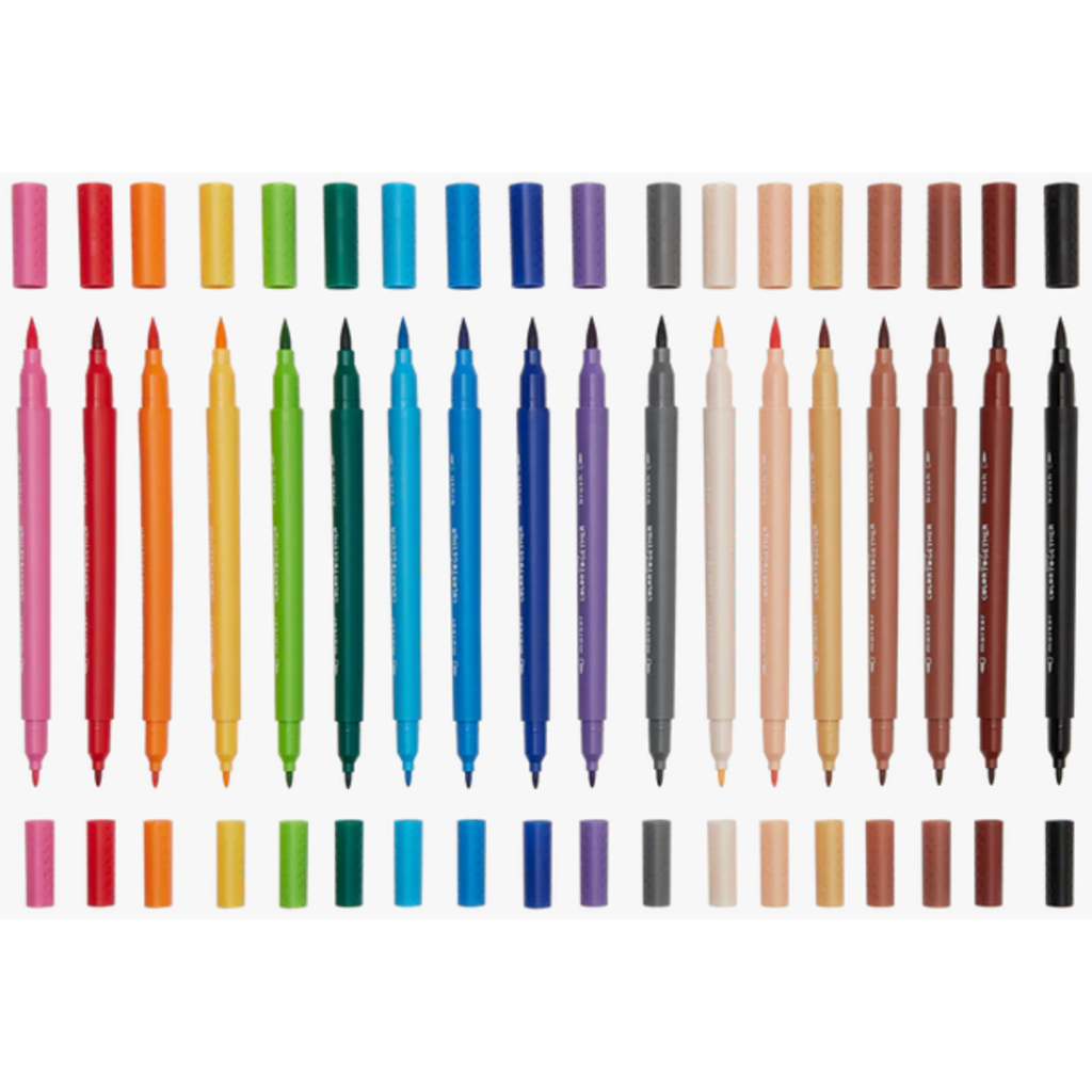 OOLY COLOR TOGETHER BRUSH & FINE TIPPED MARKERS