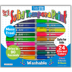 KWIK STIX THIN STIX TEMPERA PAINT 24 PACK