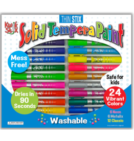 KWIK STIX THIN STIX TEMPERA PAINT 24 PACK