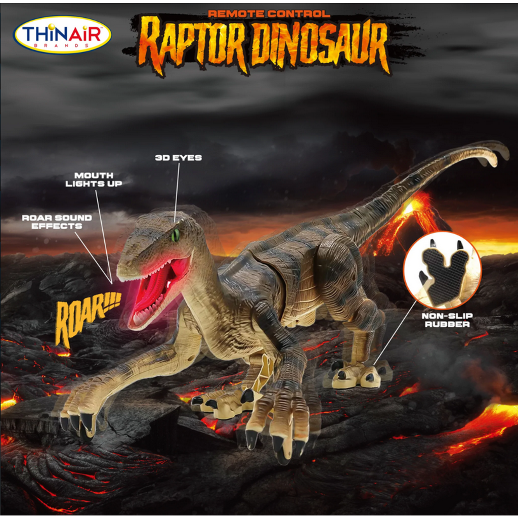 THIN AIR BRANDS RC RAPTOR DINOSAUR