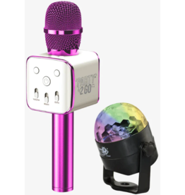 WIRELESS EXPRESS PARTY 2 GO KARAOKE MIC & DISCO BALL COMBO