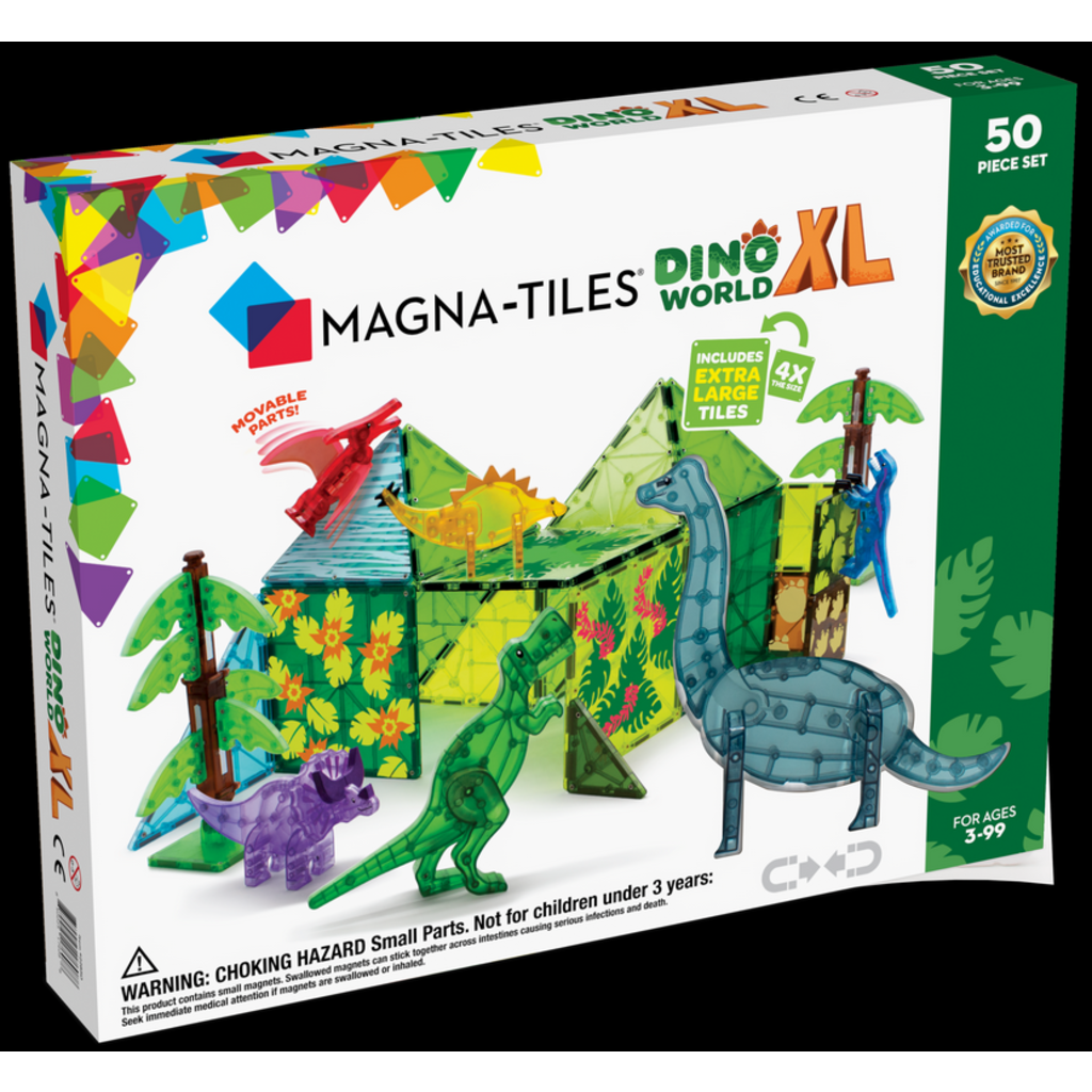 Magna-Tiles® Dino World XL - 50 Piece Set