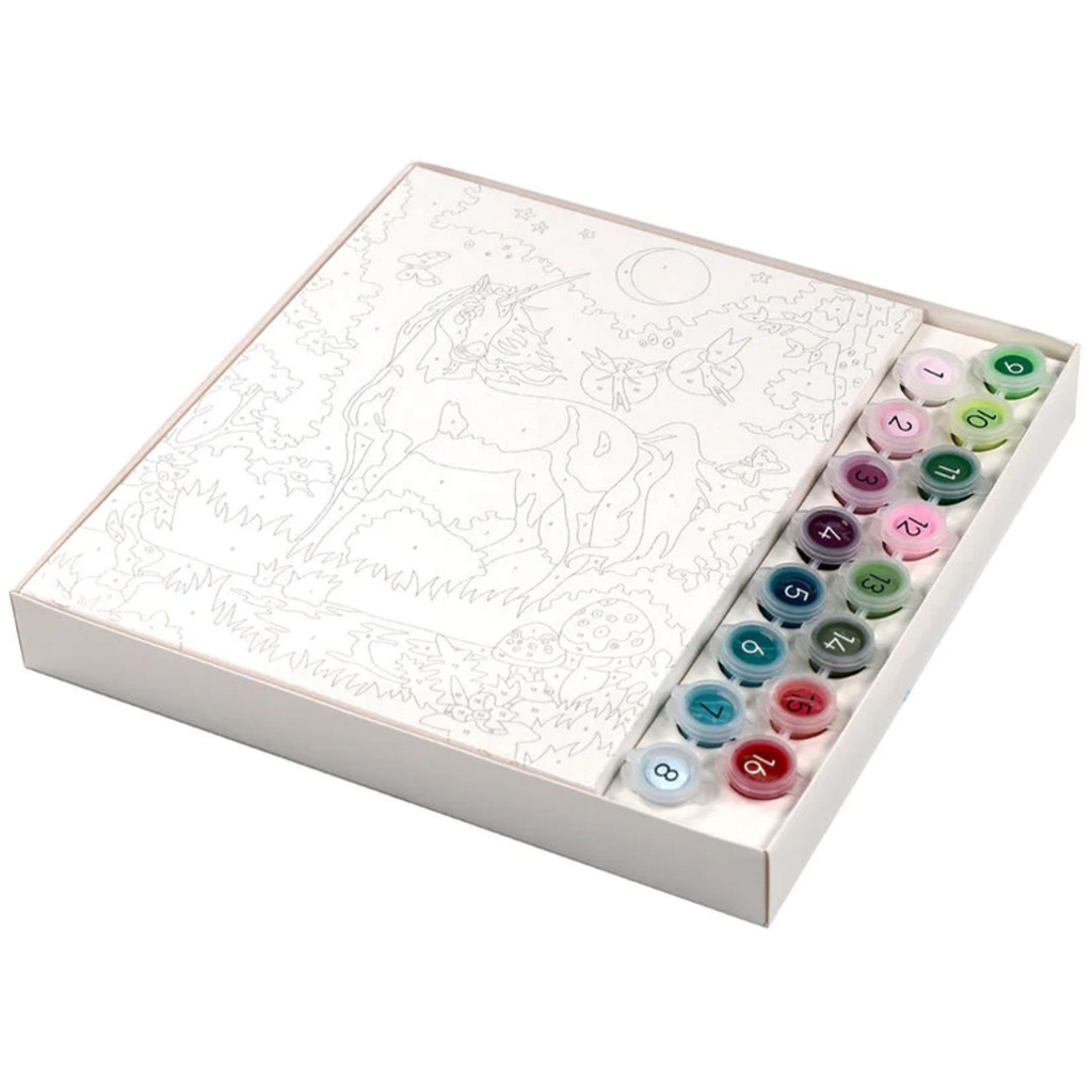 PAINT BY NUMBER MOONLIT UNICORN THE TOY STORE