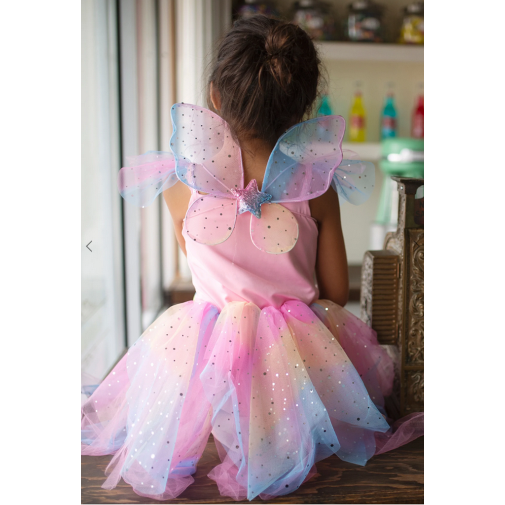 GREAT PRETENDERS RAINBOW FAIRY DRESS & WINGS