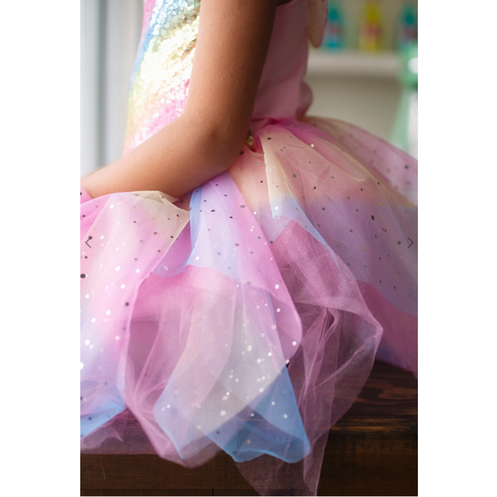 GREAT PRETENDERS RAINBOW FAIRY DRESS & WINGS