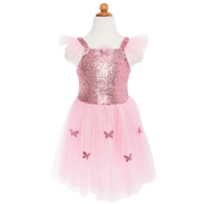 GREAT PRETENDERS PINK SEQUINS BUTTERFLY DRESS & WINGS