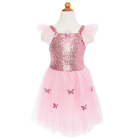 GREAT PRETENDERS PINK SEQUINS BUTTERFLY DRESS & WINGS