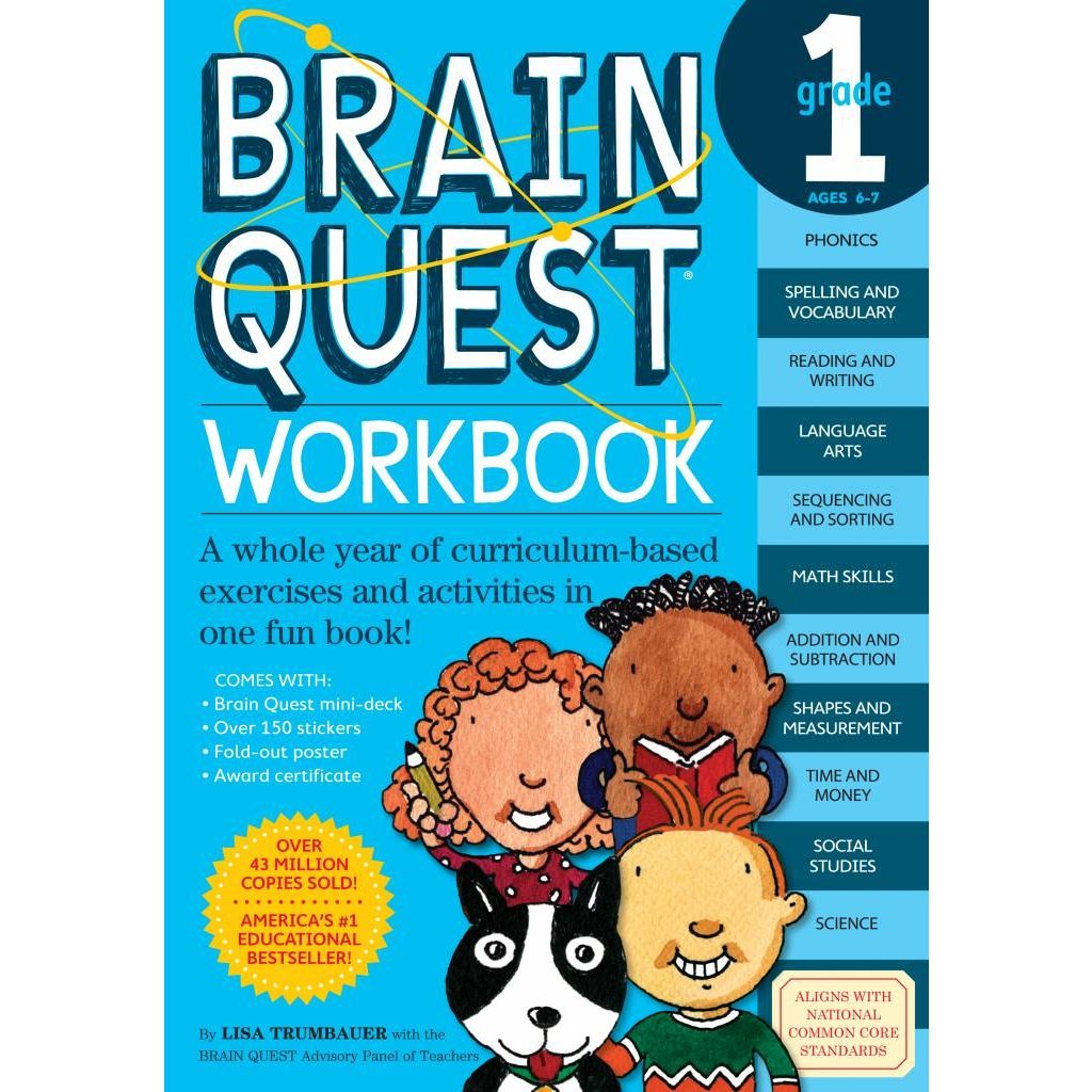 WORKMAN PUBLISHING BRAIN QUEST WORKBOOK GRADE 1