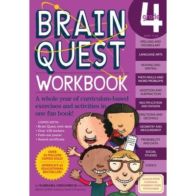 WORKMAN PUBLISHING BRAIN QUEST WORKBOOK GRADE 4