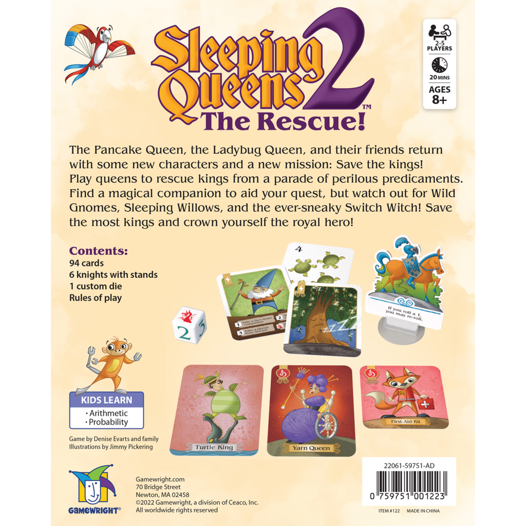 CEACO/ BRAINWRIGHT/ GAMEWRIGHT SLEEPING QUEENS 2: THE RESCUE CARD GAME