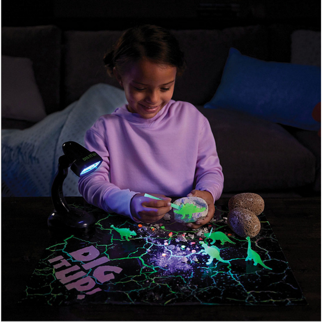 DIG IT UP! DIG IT UP! GLOW IN THE DARK DINOSAUR EGGS**