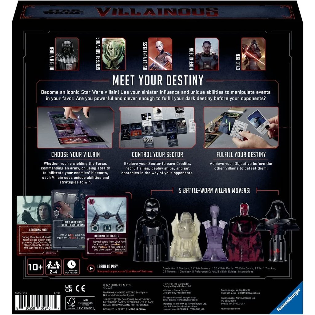 STAR WARS STAR WARS VILLAINOUS: POWER OF THE DARKSIDE**