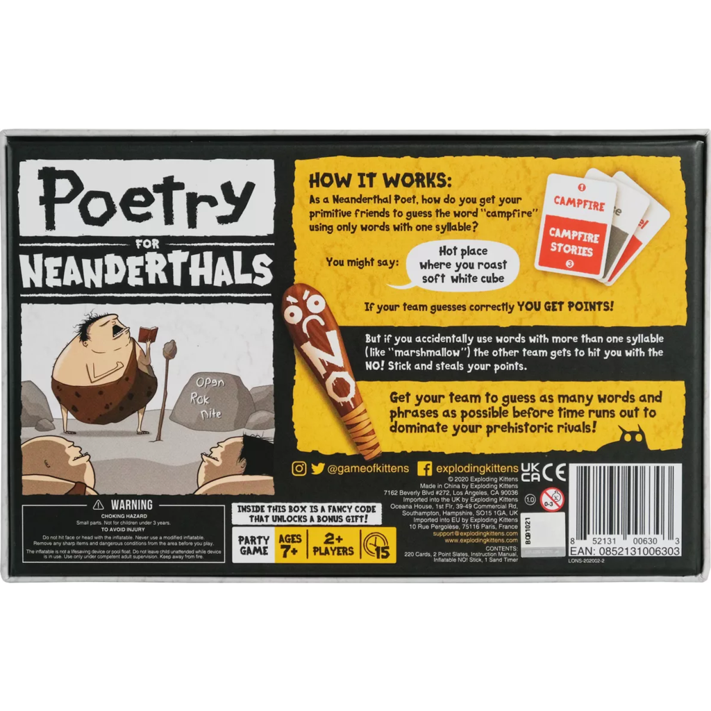 EXPLODING KITTENS POETRY FOR NEANDERTHALS