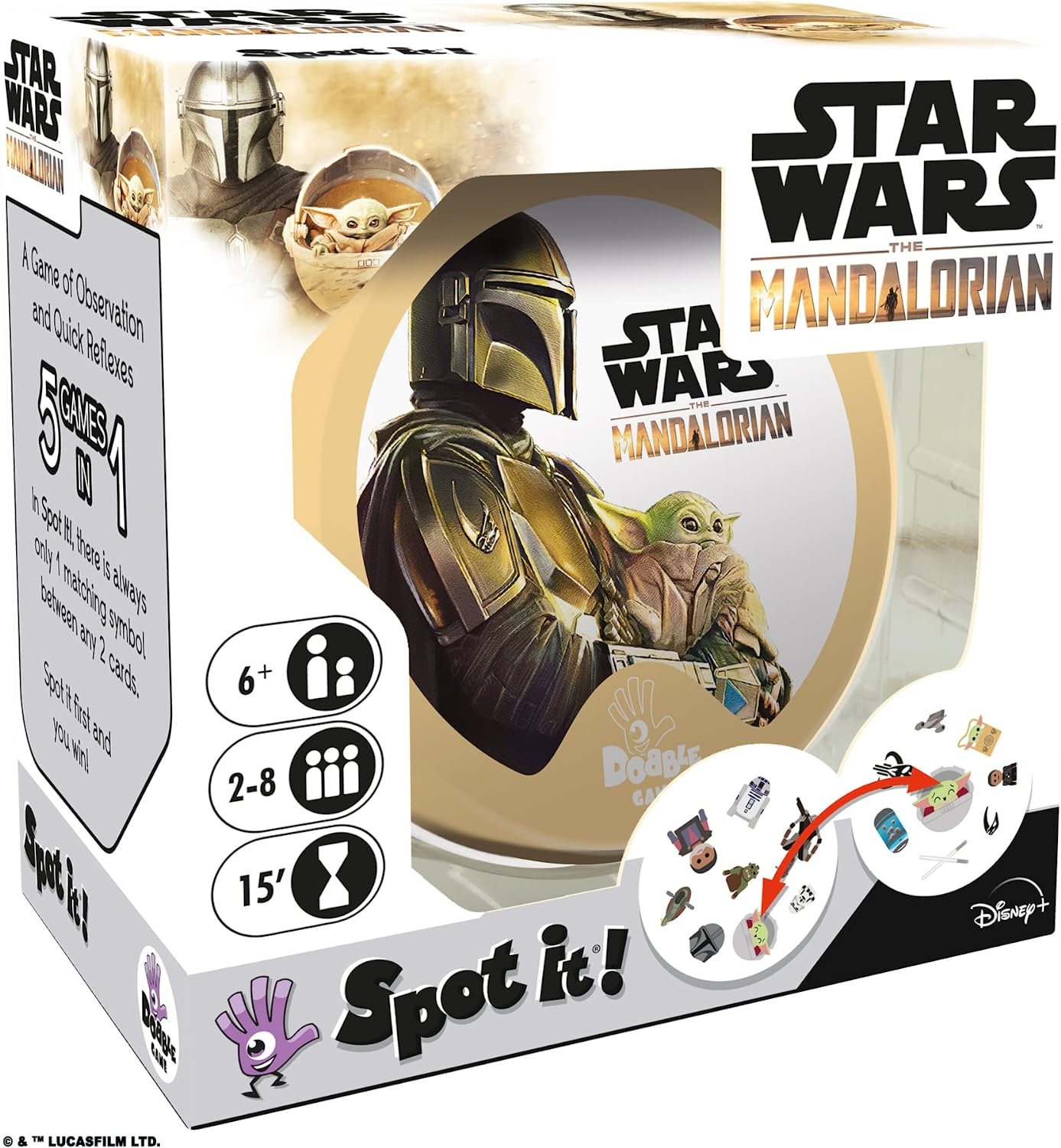 UNO Star Wars The Mandalorian Edition Card Game in Storage Tin