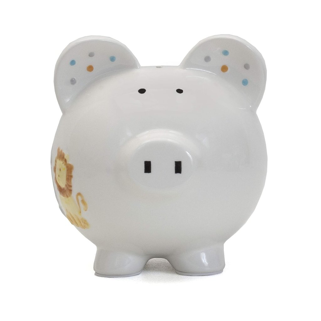 CHILD TO CHERISH CERAMIC PIGGY BANK SWEET SAFARI