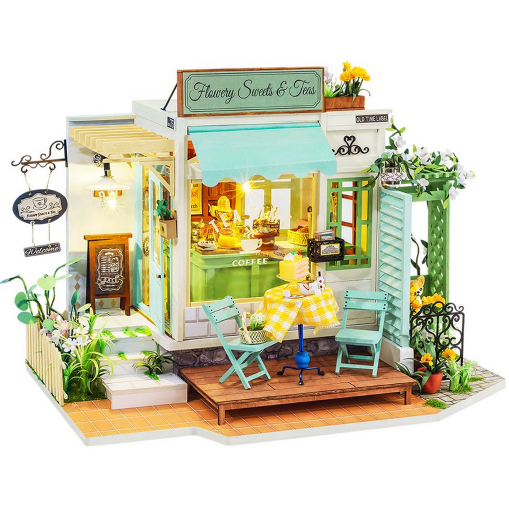 DIY Miniature Dollhouse Kit  Honey Ice Cream Shop – Hands Craft