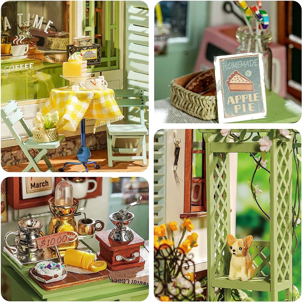 DIY Miniature Dollhouse Kit  Honey Ice Cream Shop – Hands Craft