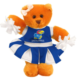 PENNINGTON BEAR COMPANY KANSAS JAYHAWK CHEER BEAR