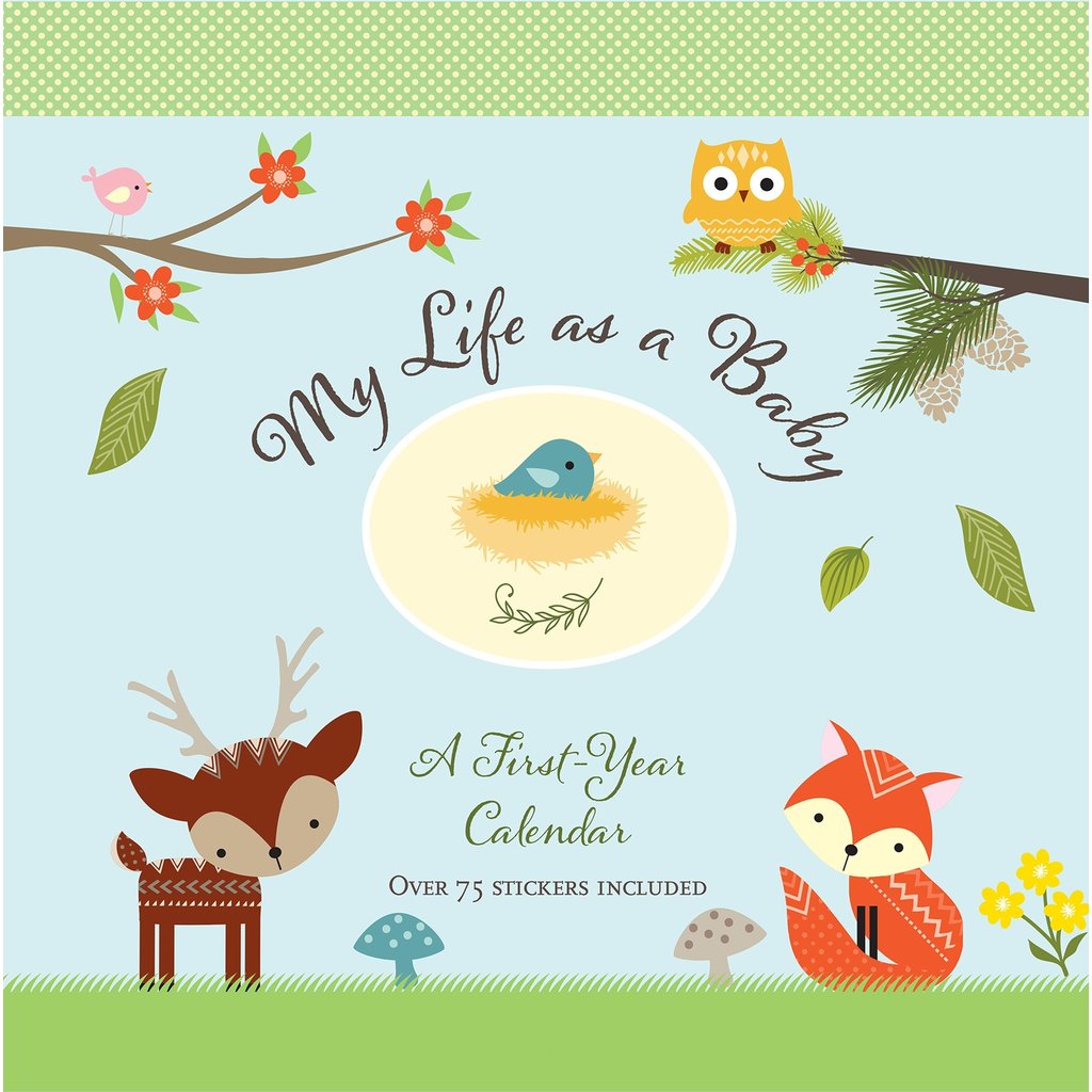 PETER PAUPER BABY'S FIRST YEAR CALENDAR WOODLAND FRIENDS*