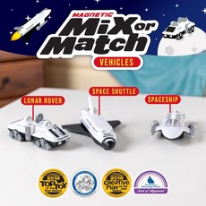 POPULAR PLAYTHINGS MAGNETIC MIX OR MATCH VEHICLES SPACE