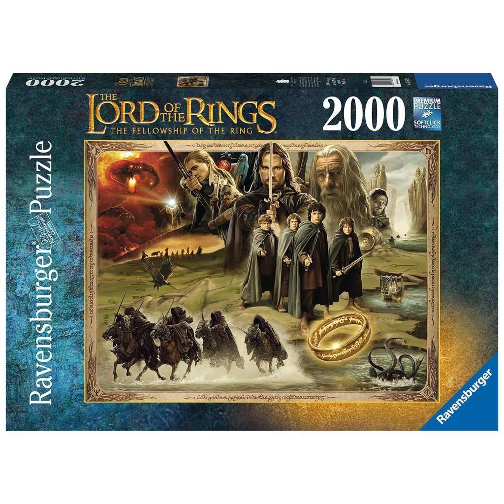 RAVENSBURGER USA FELLOWSHIP OF THE RING 2000 PC PUZZLE