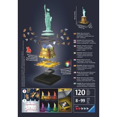 RAVENSBURGER USA STATUE OF LIBERTY NIGHT EDITION 3D PUZZLE