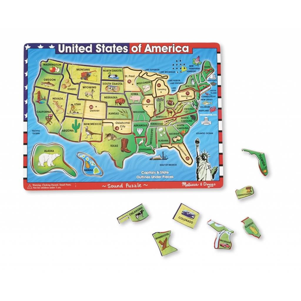 MELISSA AND DOUG USA MAP SOUND PUZZLE