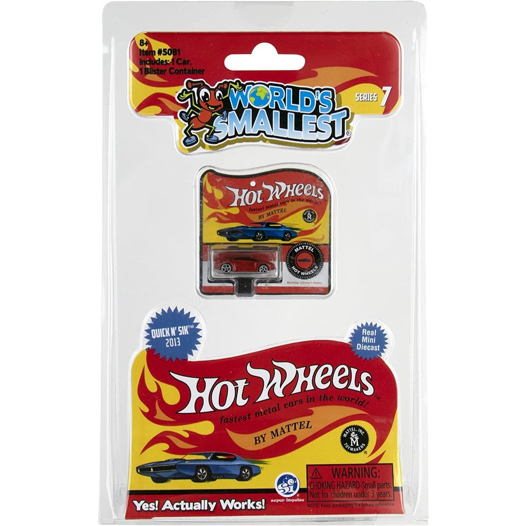 WORLDS SMALLEST WORLD SMALLEST HOT WHEELS SERIES 7