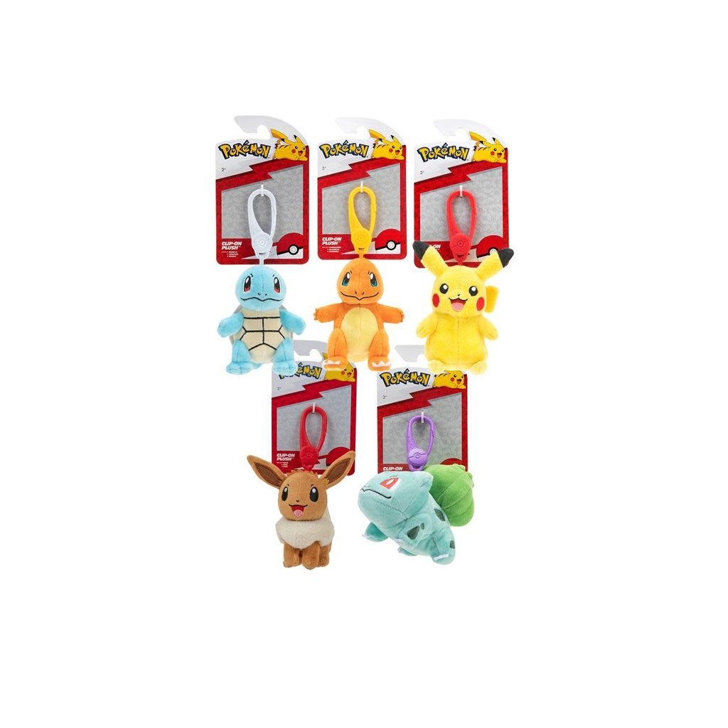 POKEMON INTERNATIONAL POKEMON 3.5" CLIP ON PLUSH